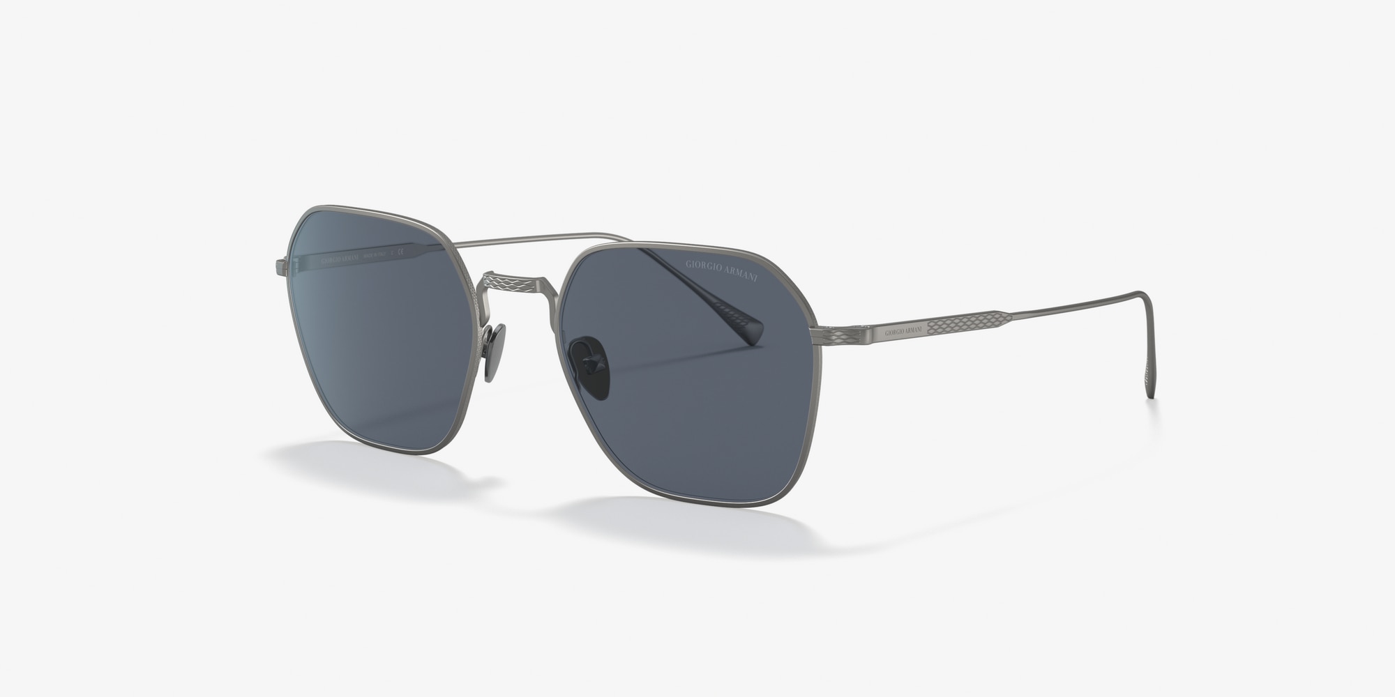 USA sale New Giorgio Armani Silver Sunglasses gacetaconstitucional.com.pe