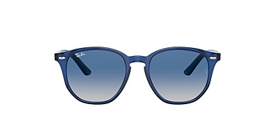 Ray-Ban RB9070S Kids 46 Grey Gradient Blue & Transparent Blue