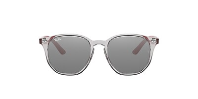 Ray-Ban RB9070S Kids 46 Grey Mirror Silver & Transparent Grey