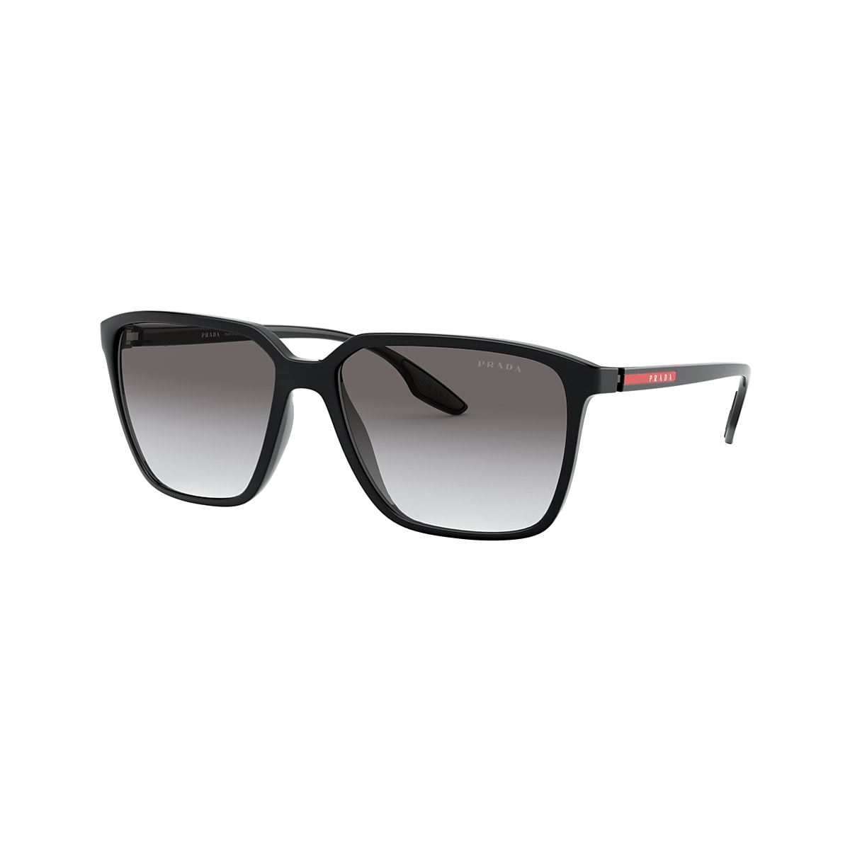 Prada Linea Rossa PS 06VS 58 Grey Gradient Black Sunglasses