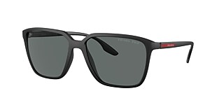 Prada Linea Rossa PS 06VS 58 Dark Grey Black Demi Shiny