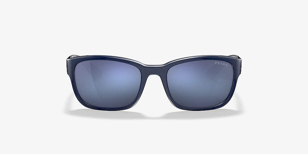 Prada Linea Rossa PS 05VS 57 Dark Grey External Ar & Blue Sunglasses |  Sunglass Hut Canada