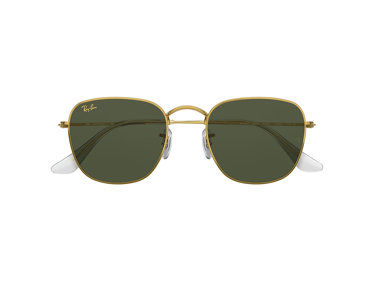 Ray-Ban RB3857 Frank 51 Green & Gold Sunglasses | Sunglass Hut USA