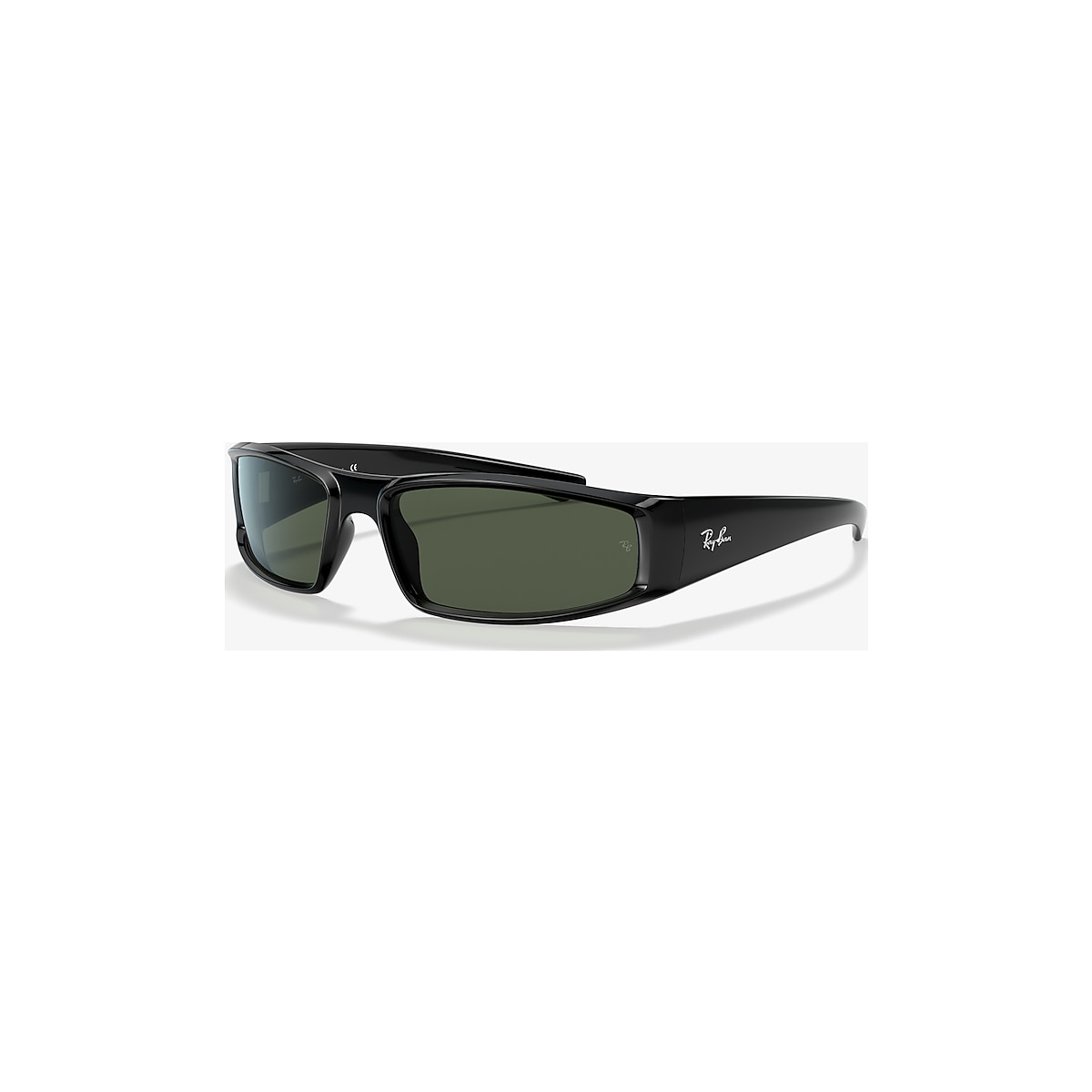 Ray-Ban RB4335 S (58 - 17) with Green lenses and Black frame