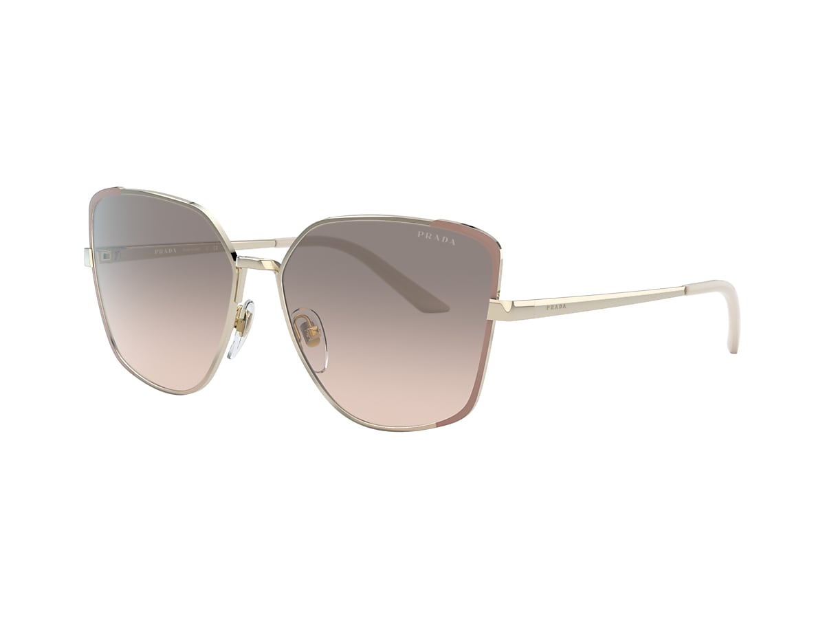 Prada PR 60XS 59 Pink Gradient Grey & Pale Gold/Matte Pink Sunglasses |  Sunglass Hut Australia