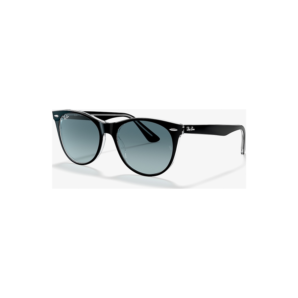 Ray-Ban RB2185 Wayfarer II Classic 55 Blue Gradient & Black On Transparent  Sunglasses | Sunglass Hut USA