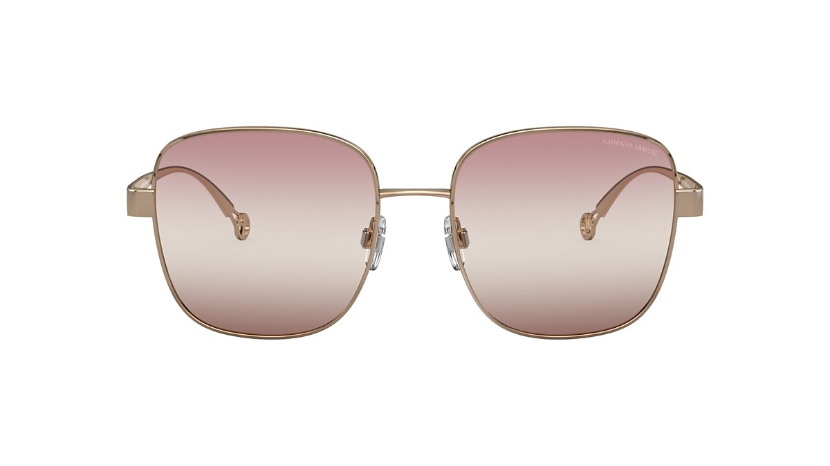 Giorgio Armani AR6106 55 Gradient Pink Brown Mirror & Bronze Sunglasses |  Sunglass Hut USA