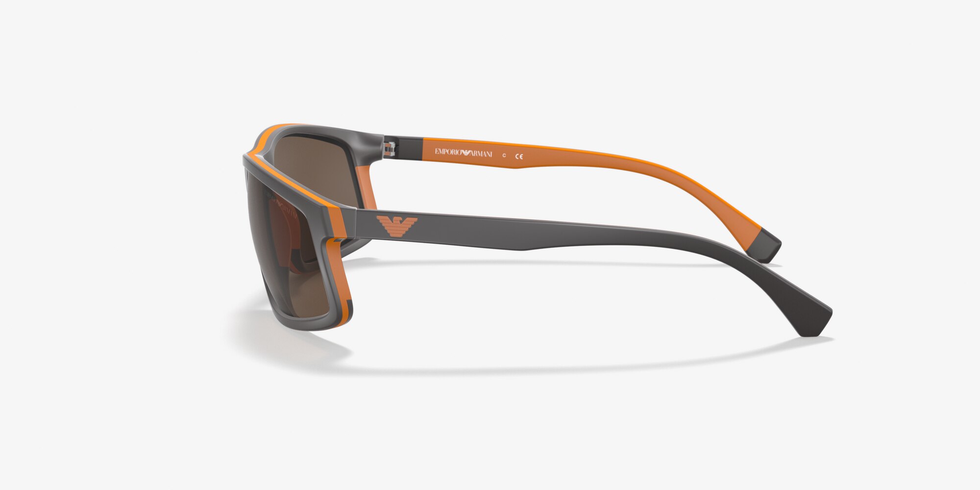 emporio armani orange sunglasses