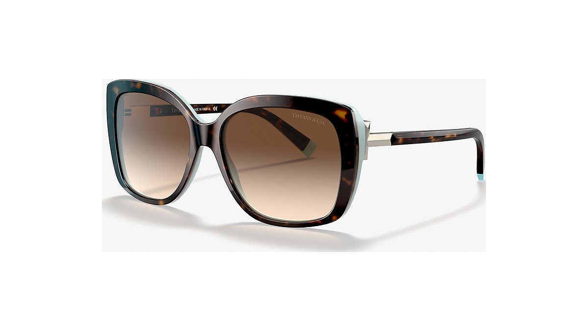 Tiffany & Co. TF4171 57 Brown Gradient & Havana Sunglasses