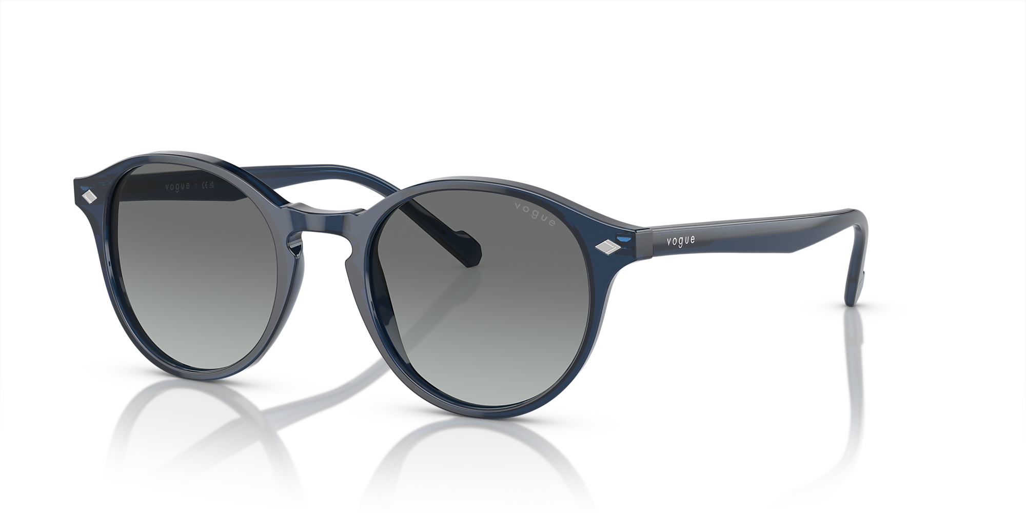 Vogue Eyewear VO5327S 48 Grey Gradient & Transparent Blue Sunglasses