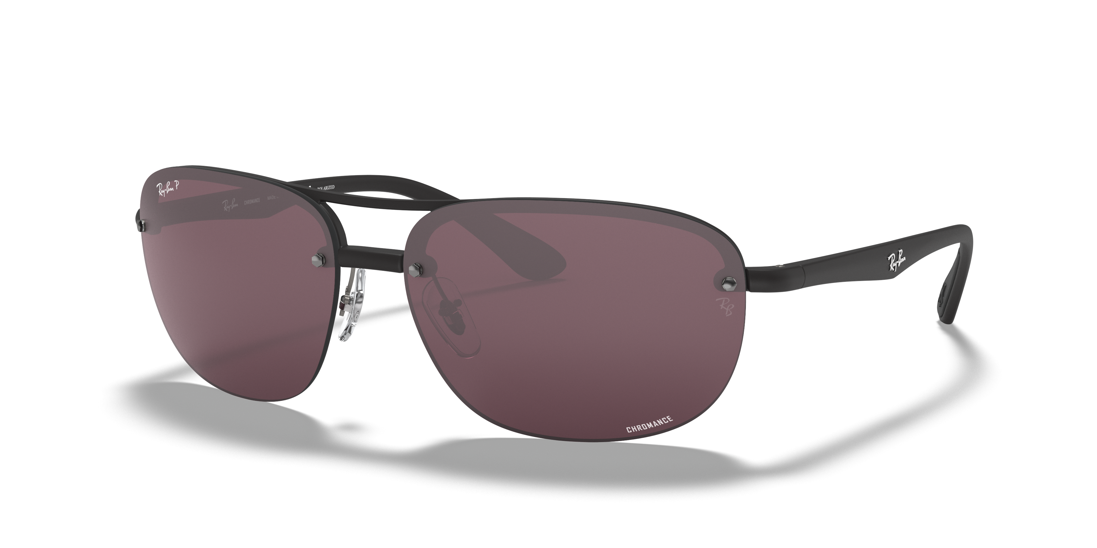 Ray-Ban RB4275CH CHROMANCE 63 Polarized Violet \u0026 Black Polarised Sunglasses  | Sunglass Hut United Kingdom