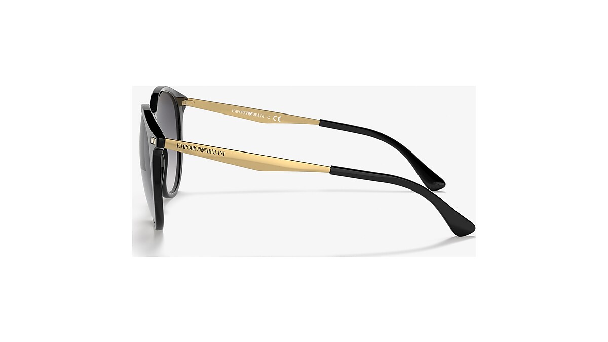 Emporio Armani EA4148 54 Gradient Grey & Shiny Black Sunglasses | Sunglass  Hut United Kingdom