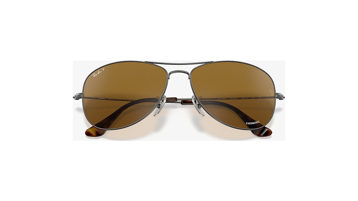 Ray-Ban RB3562 Chromance 59 Brown & Gunmetal Polarized Sunglasses