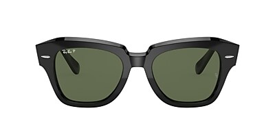 Ray-Ban RB2186 State Street 49 Green & Black Polarized Sunglasses