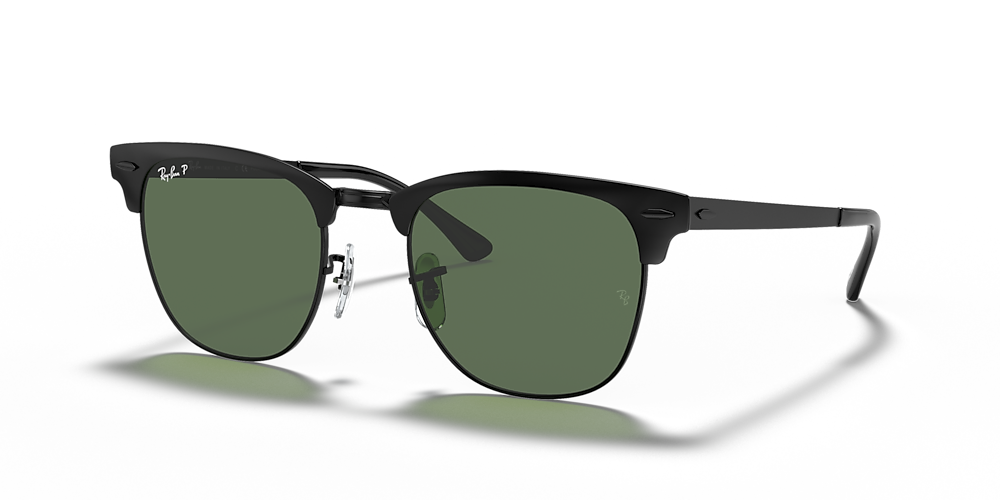 Ray Ban Rb3716 Clubmaster Metal 51 Polarized Green Classic G 15 Black Polarized Sunglasses Sunglass Hut Usa