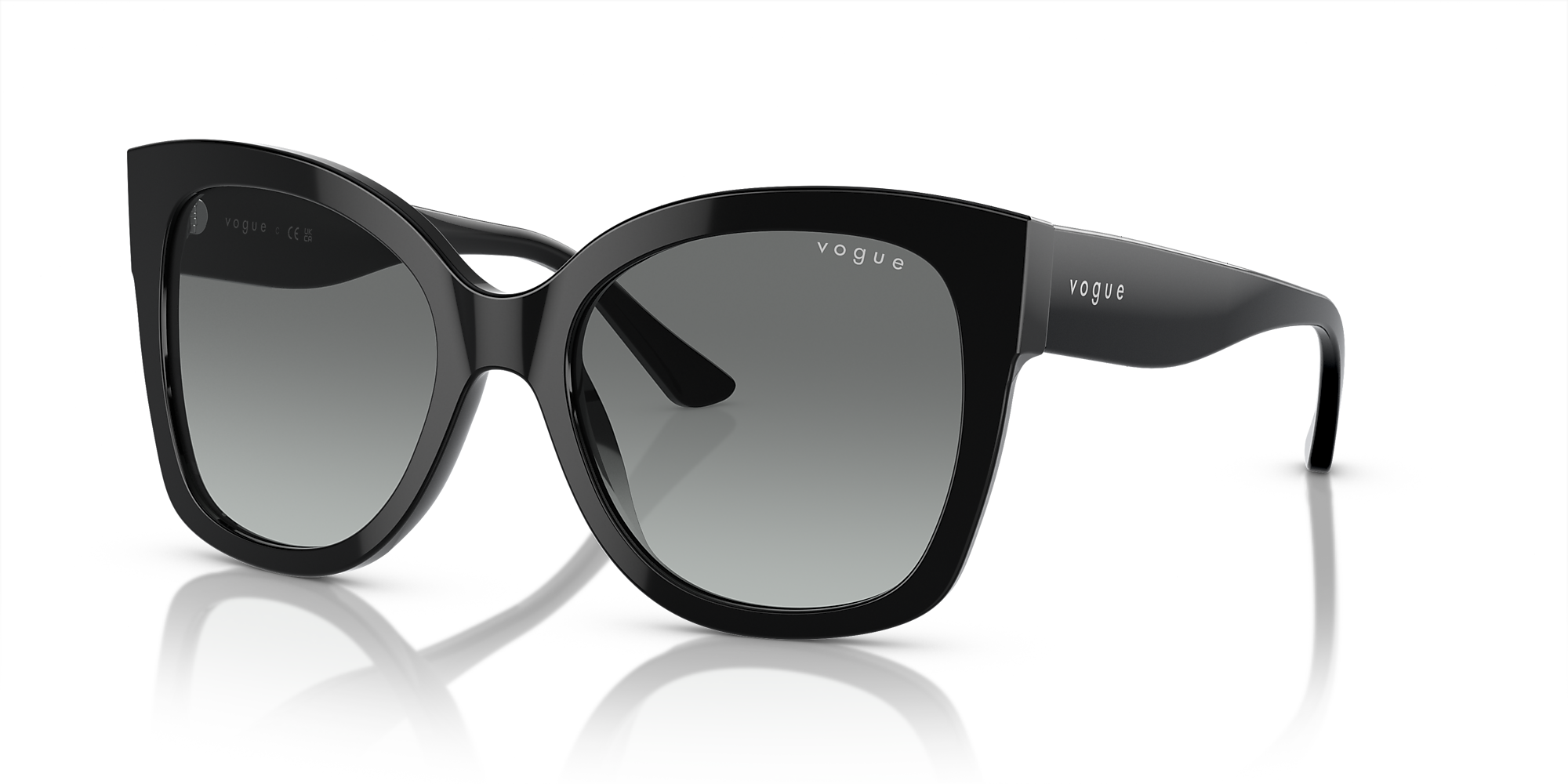 Vogue Eyewear VO5338S 54 Grey Gradient & Black Sunglasses Sunglass