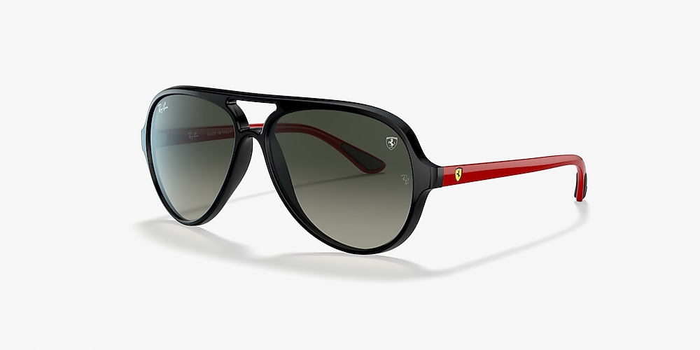 Ray-Ban RB4125M Scuderia Ferrari Collection 57 Grey Gradient & Black  Sunglasses | Sunglass Hut USA