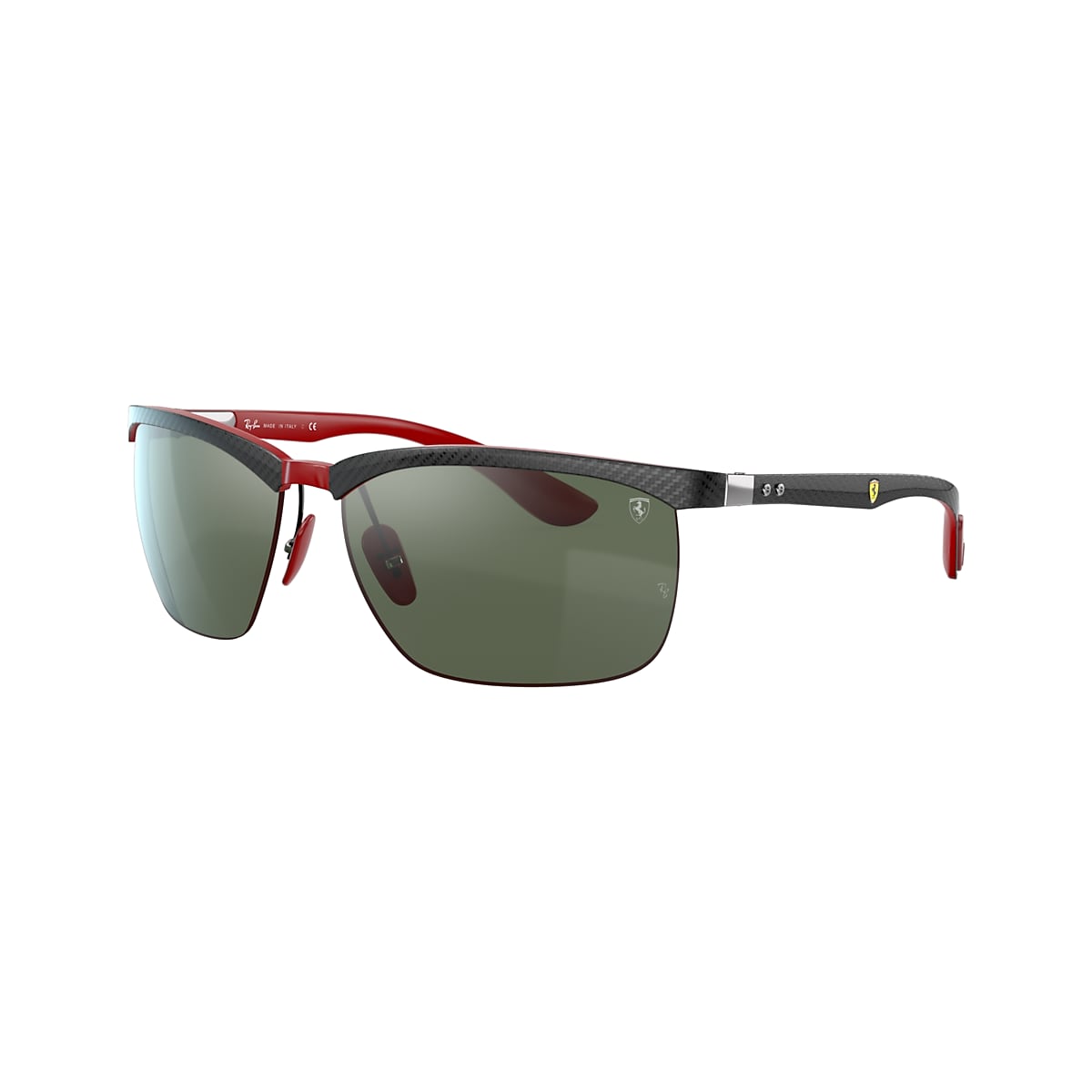 Ray-Ban Scuderia Ferrari Collection 63 Green Classic G-15 & Black Sunglasses | Sunglass Hut USA