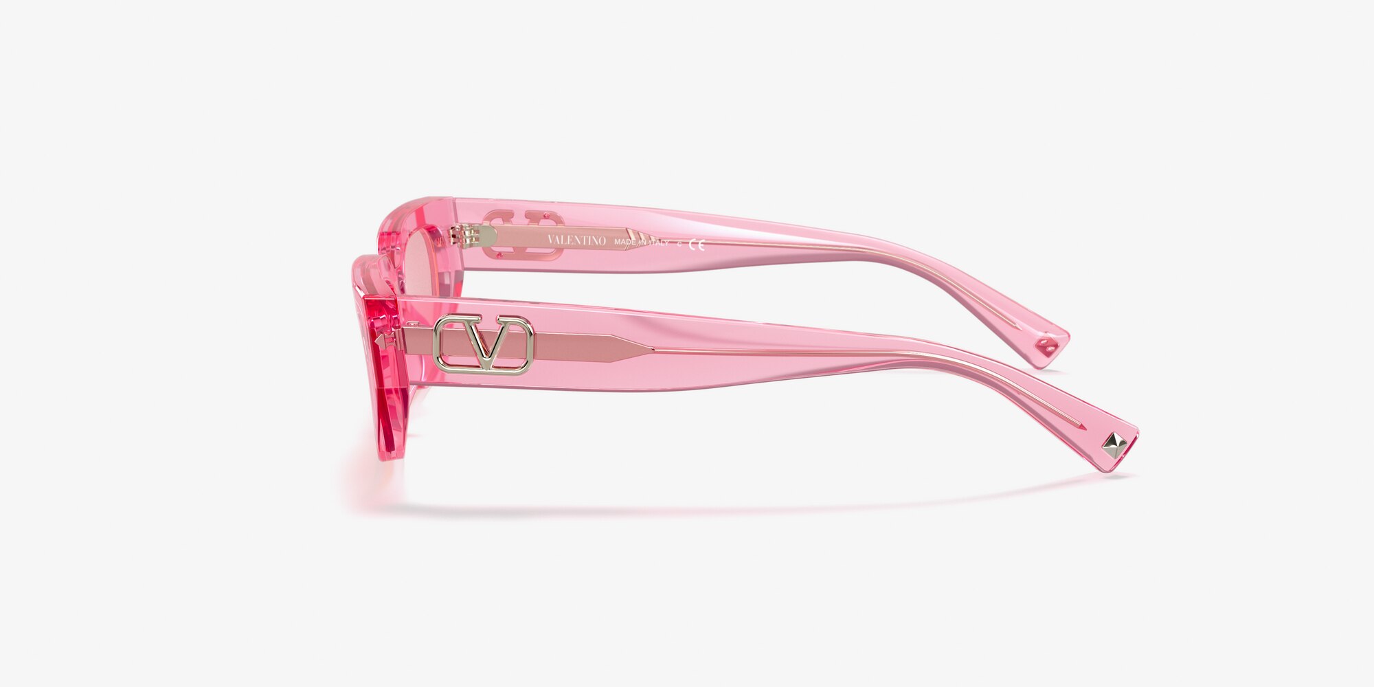 pink glasses with diamonds