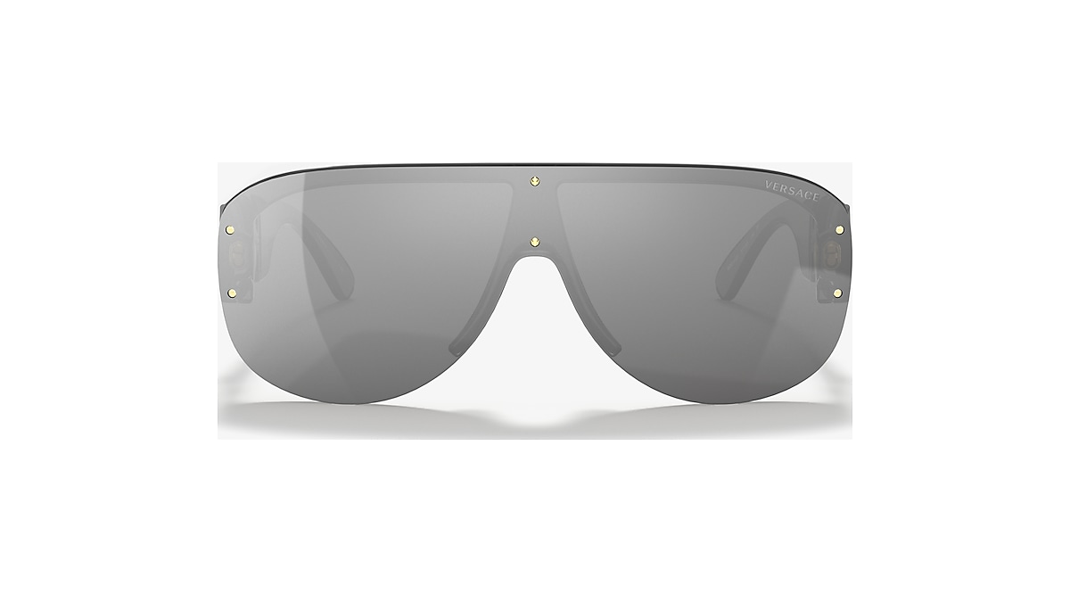 Versace VE4391 01 Light Grey Mirror Silver & Transparent Grey 