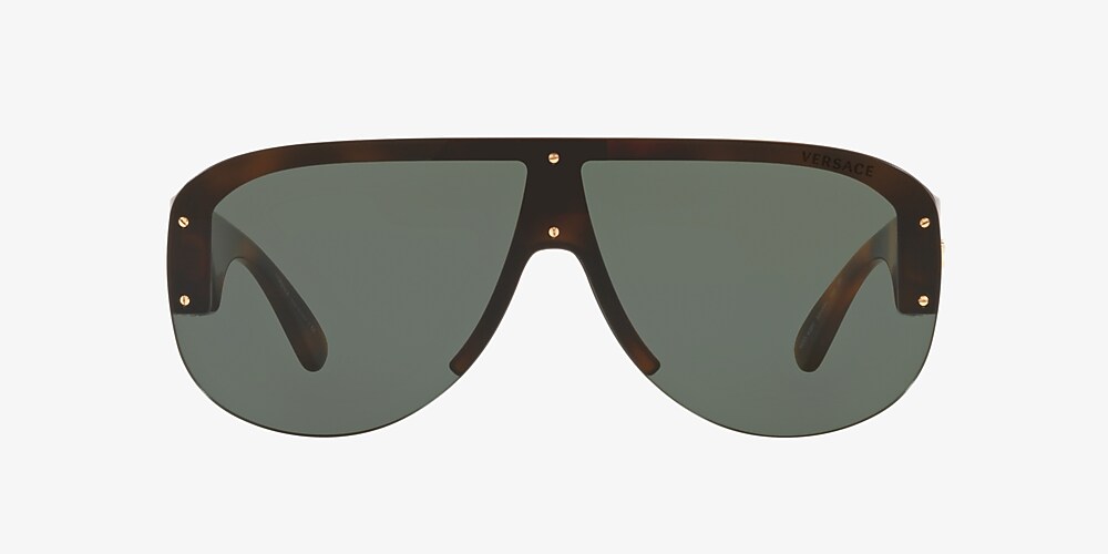 Versace VE4391 01 Dark Green & Havana Sunglasses | Sunglass Hut USA