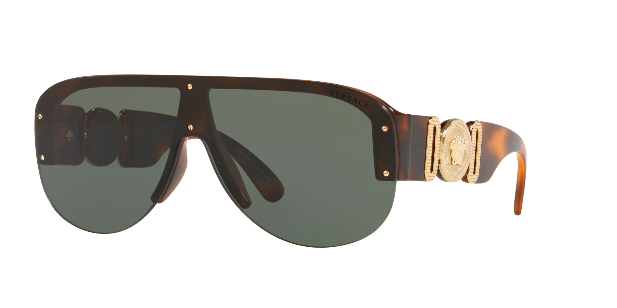 Versace VE4415U 52 Brown Gradient & Transparent Brown Gradient Beige  Sunglasses | Sunglass Hut USA