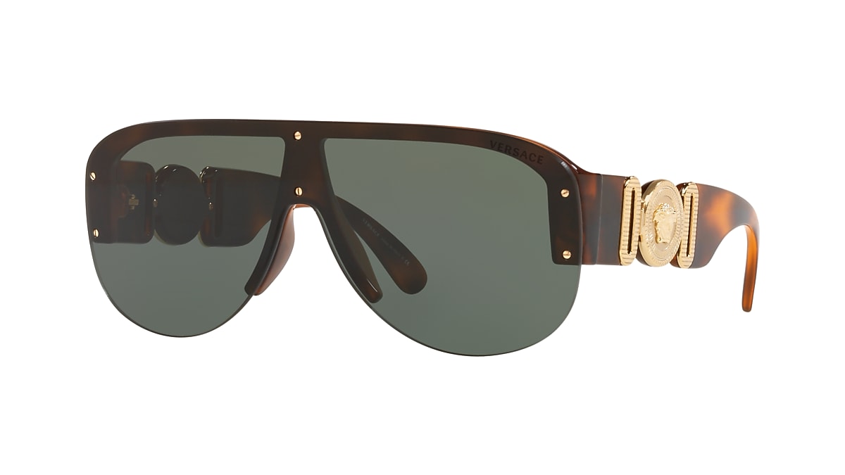 Versace VE4391 01 Dark Green & Havana Sunglasses | Sunglass Hut USA