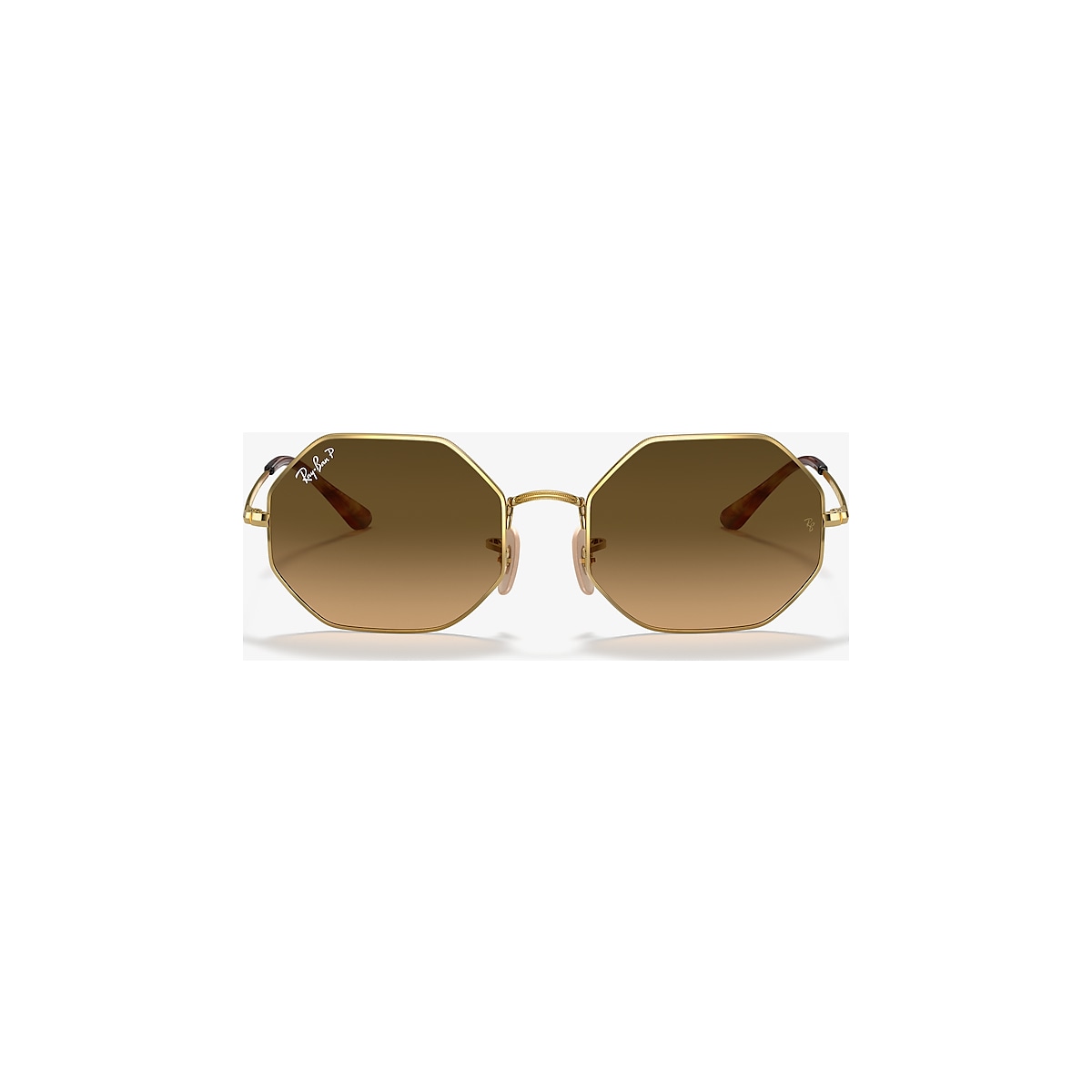 Ray-Ban RB1972 Octagon 54 Polarized Brown Gradient & Gold