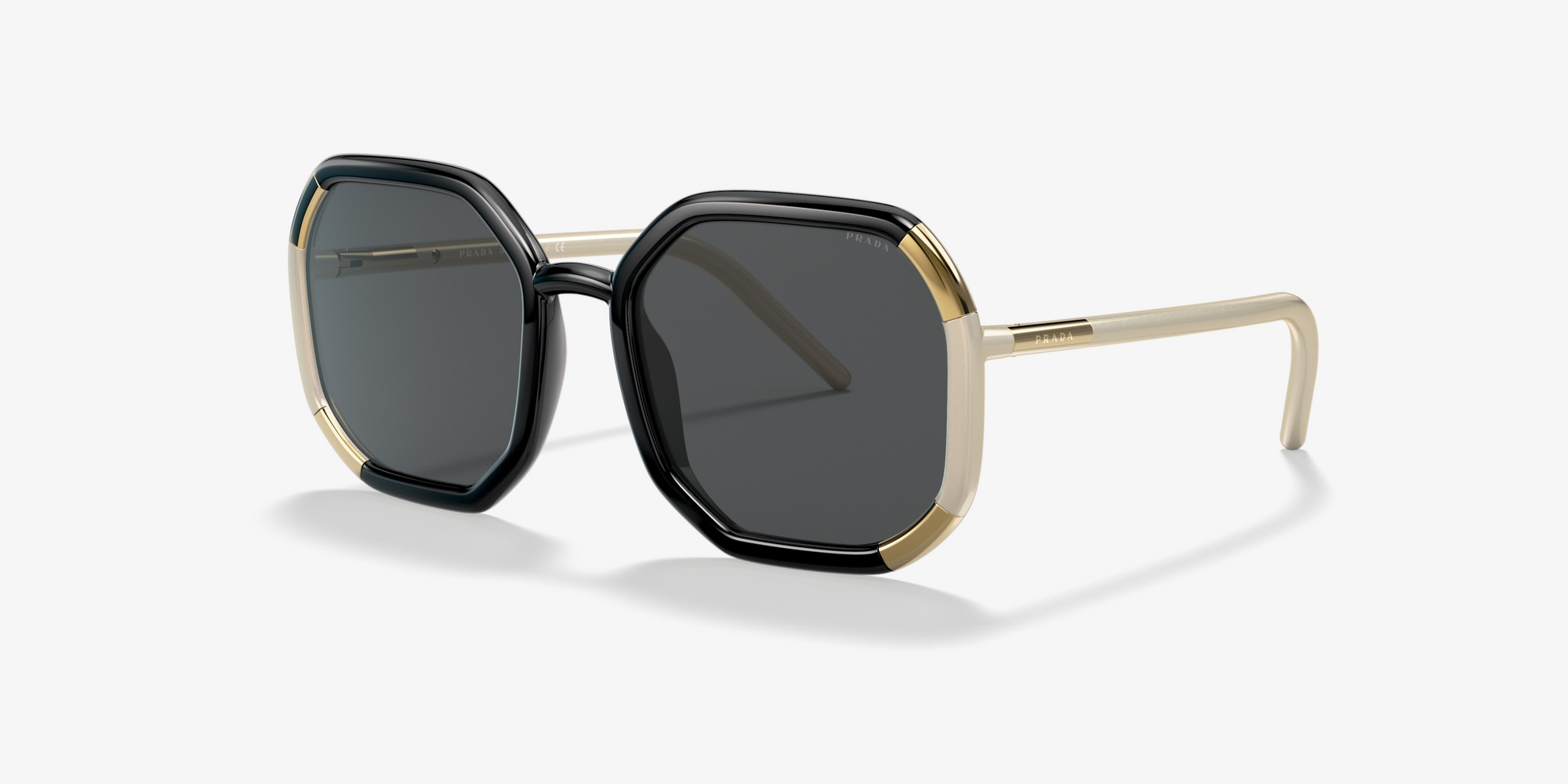 prada studded 170mm shield sunglasses