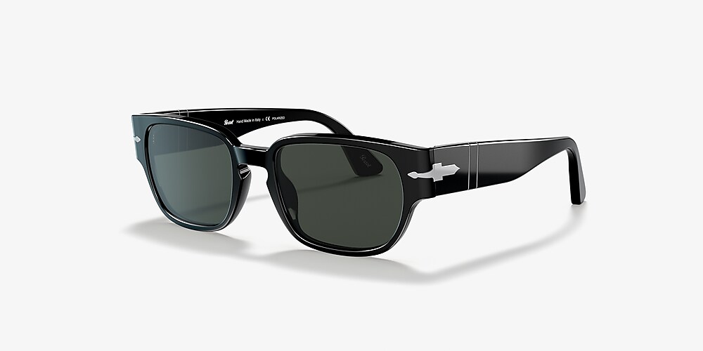 Persol PO3245S 52 Polarized Green & Black Polarized Sunglasses 