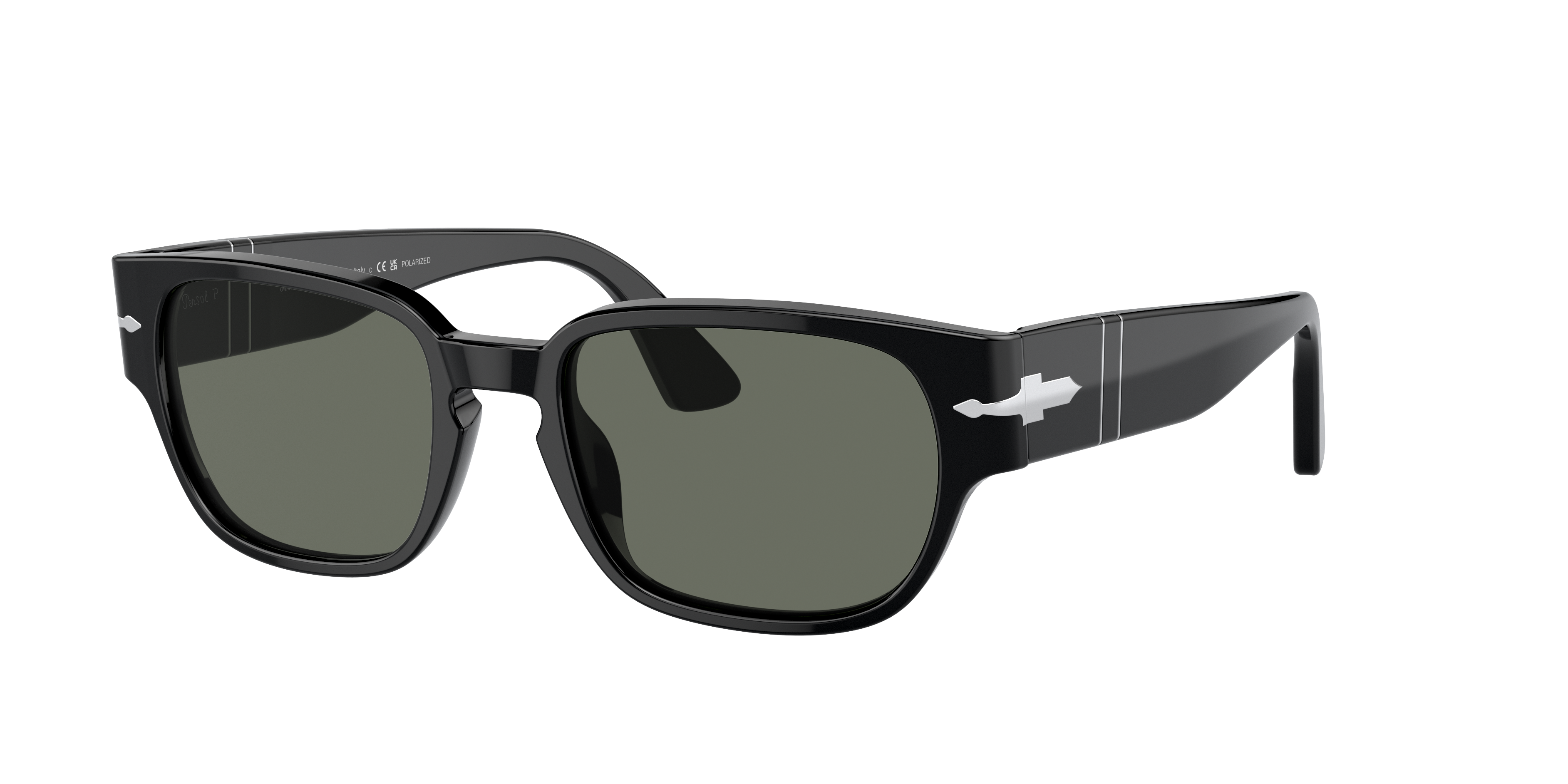 Persol PO3245S 52 Polarized Green & Black Polarized Sunglasses 