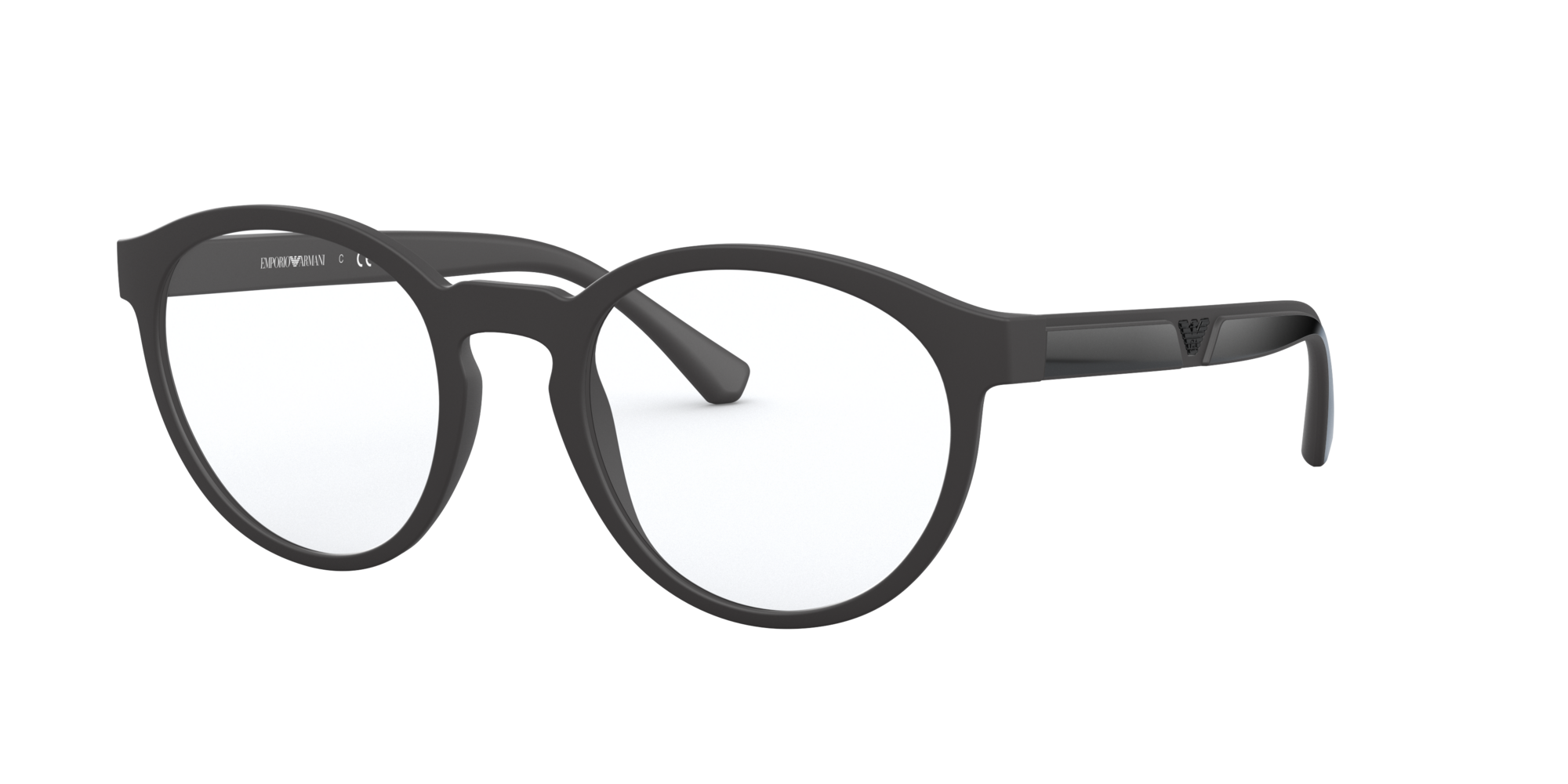 giorgio armani matte black glasses