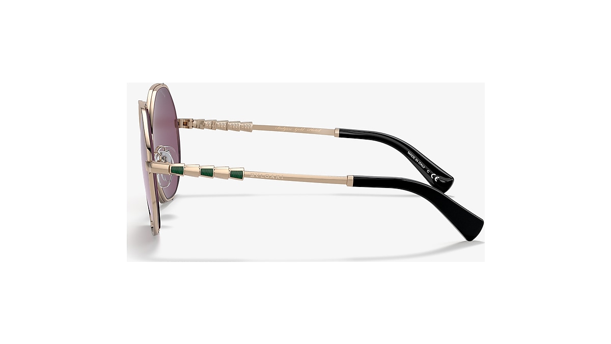 Bvlgari BV6144KB 55 Violet Internal Mirror Silver & Pink Gold 