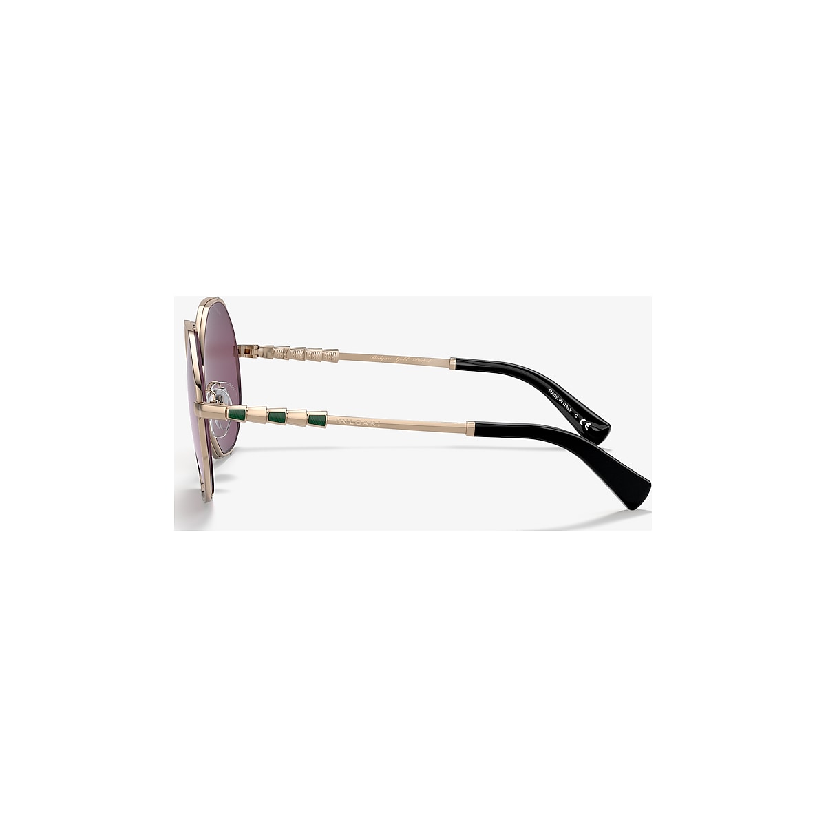 Bvlgari BV6144KB 55 Violet Internal Mirror Silver & Pink Gold  