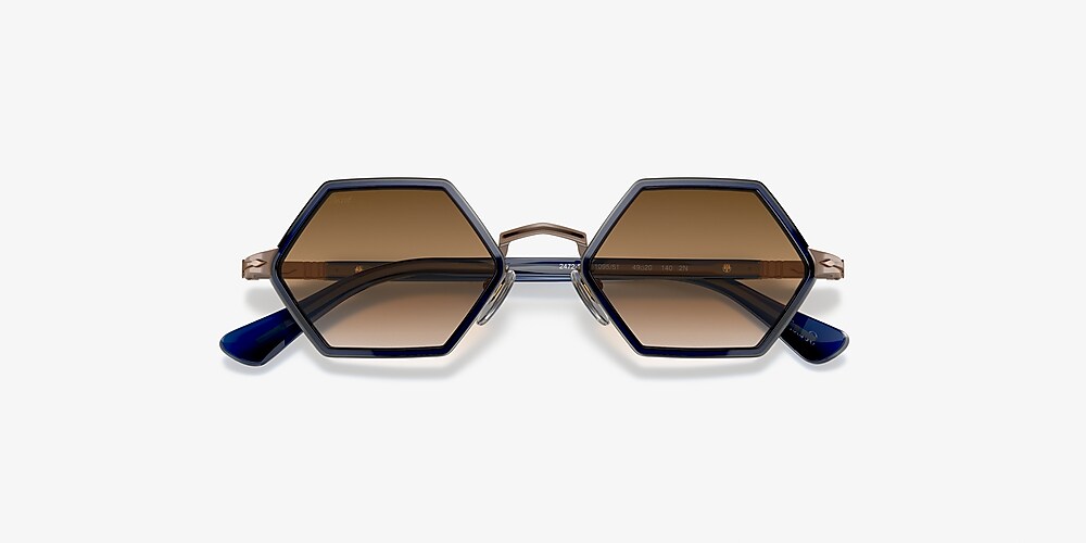 Persol PO2472S 49 Brown Gradient & Blue Sunglasses | Sunglass Hut 