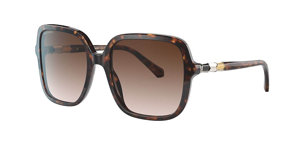 Bvlgari BV8228B 57 Dark Brown & Havana Sunglasses Sunglass Hut Australia