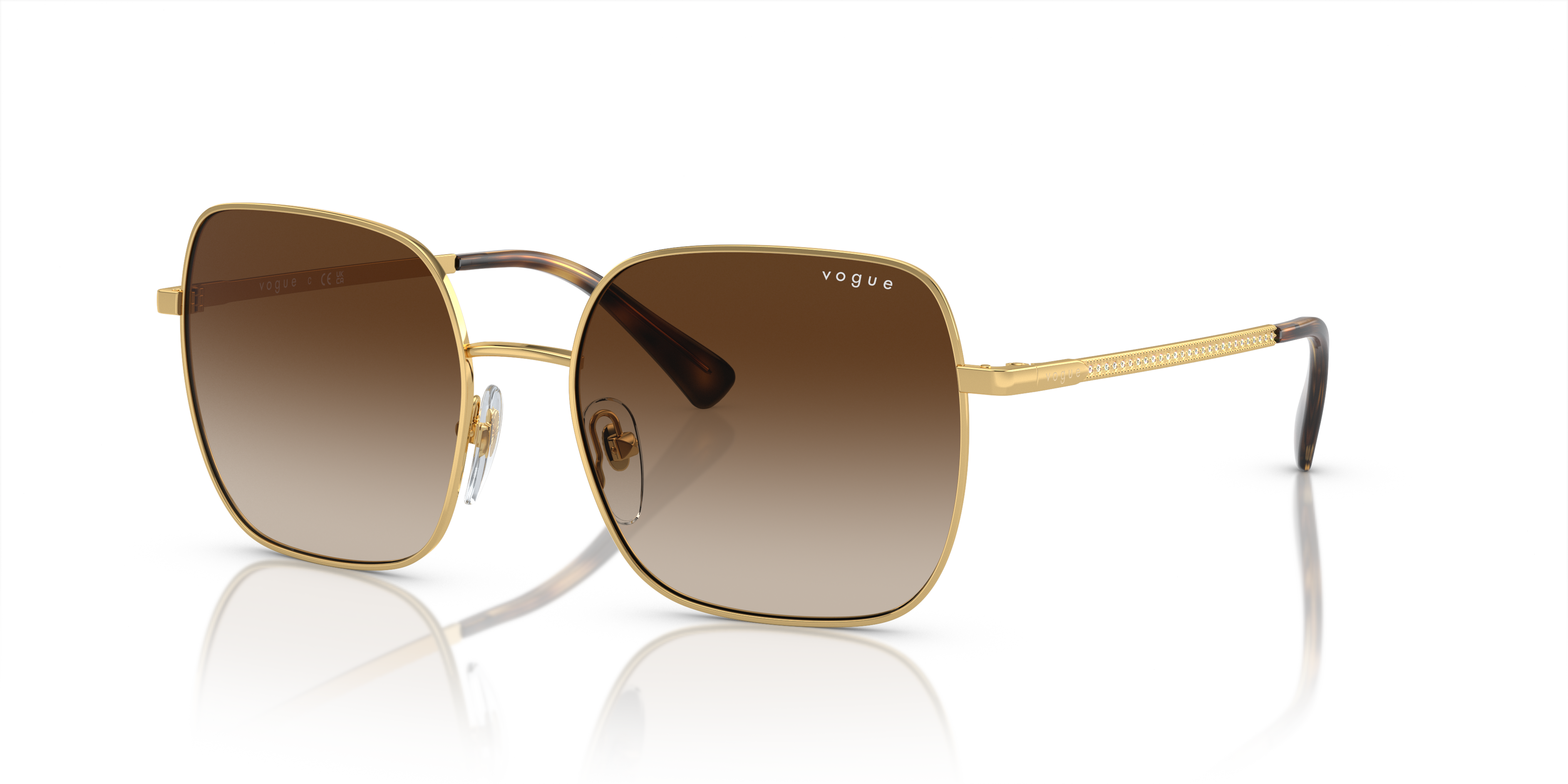 Vogue Eyewear VO5476SB 54 Polar Grey Gradient Brown & Dark Havana Polarized  Sunglasses | Sunglass Hut USA