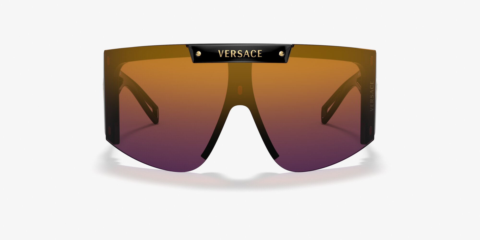 Details about   Versace VE4393 52171W Havana 3 Lenses Shield Wrap Sunglasses VE4393 