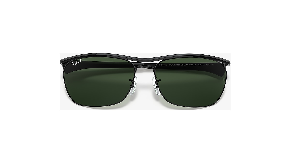 Ray-Ban RB3619 Olympian II Deluxe 60 Polarized Green Classic G-15