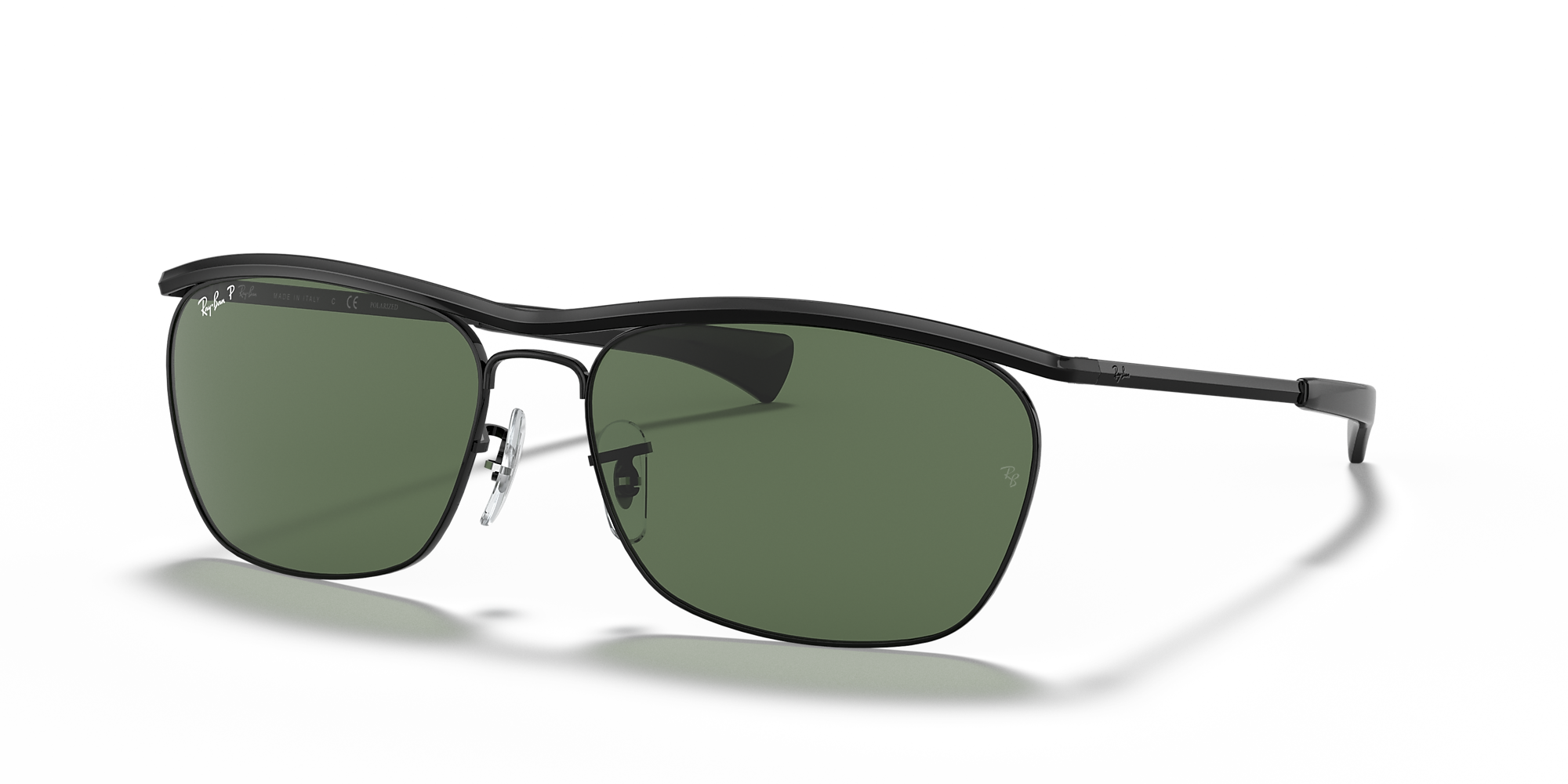RayBan RB3619 Olympian II Deluxe 60 Polarized Green Classic G15