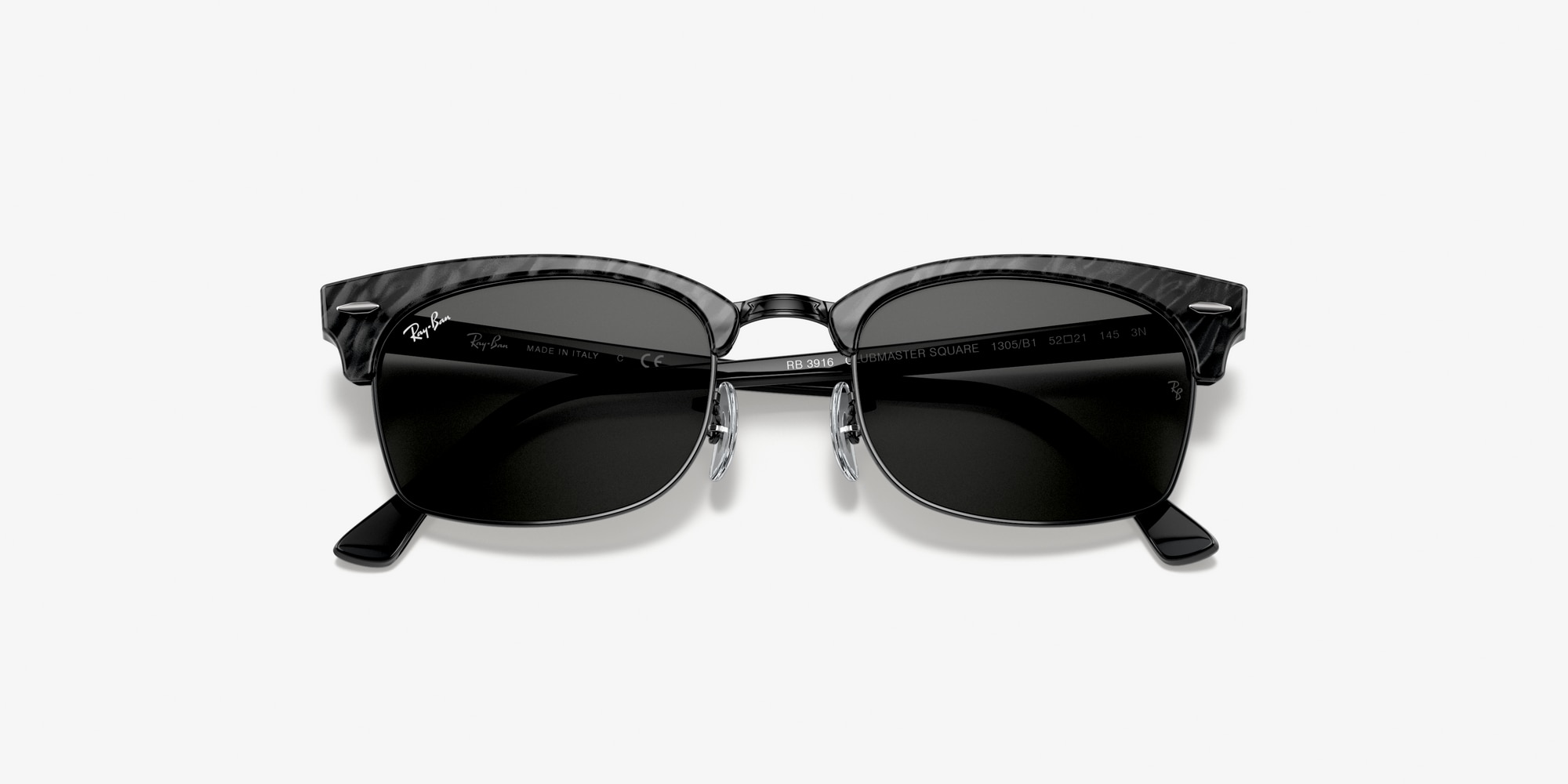 ray ban square black sunglasses