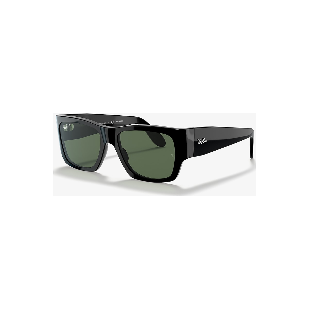 Ray-Ban RB2187 Nomad 54 Green & Black Polarized Sunglasses | Sunglass Hut  USA