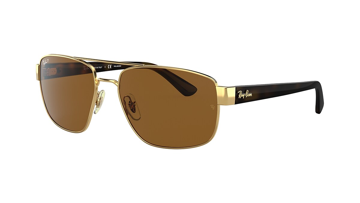 RAY-BAN RB3663 Gold - Man Sunglasses, Brown Lens