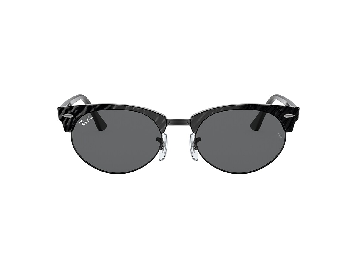 Ray Ban Rb3946 Clubmaster Oval 52 Dark Grey Wrinkled Black Sunglasses Sunglass Hut United Kingdom