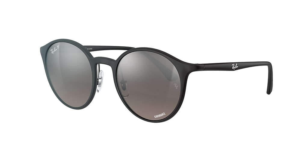 Ray-Ban RB4336CH Chromance 50 Silver & Black Polarized Sunglasses ...