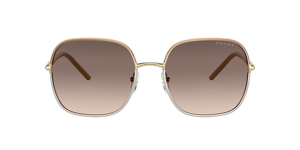 Prada PR 67XS Brown & Beige Sunglasses | Sunglass Hut Canada