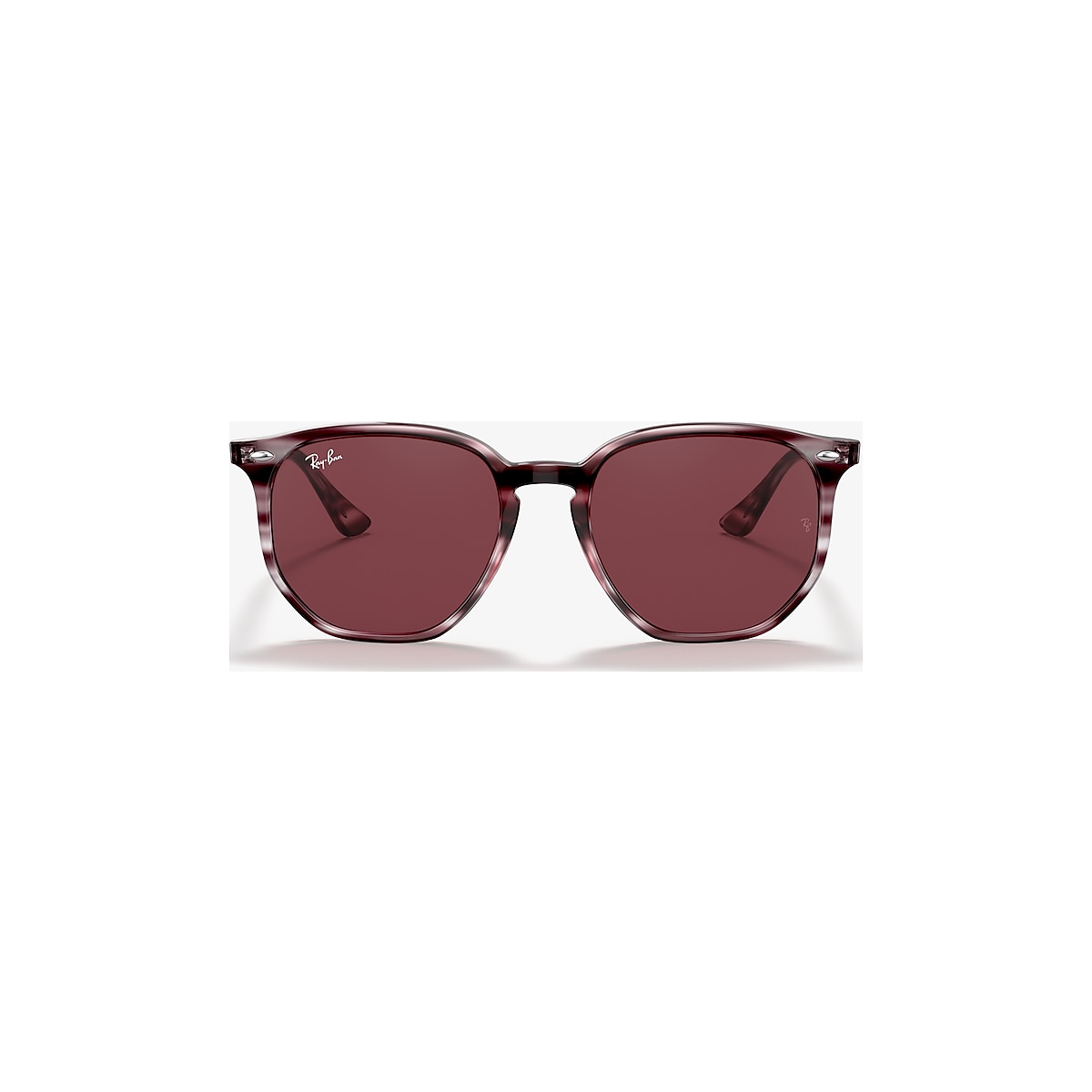 Ray-Ban RB4306 54 Dark Violet & Striped Bordeaux Havana Sunglasses |  Sunglass Hut USA