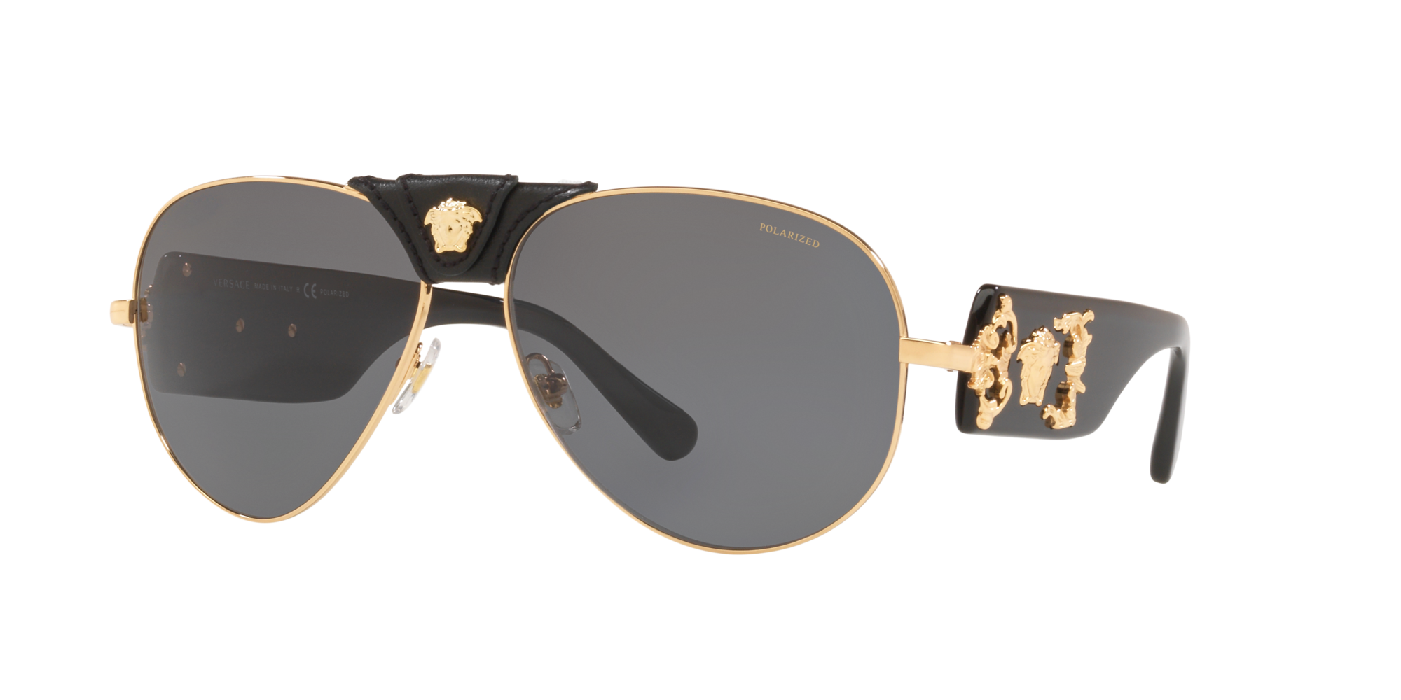 VERSACE VE2150Q 13415A Gold Men's Sunglasses 62 mm