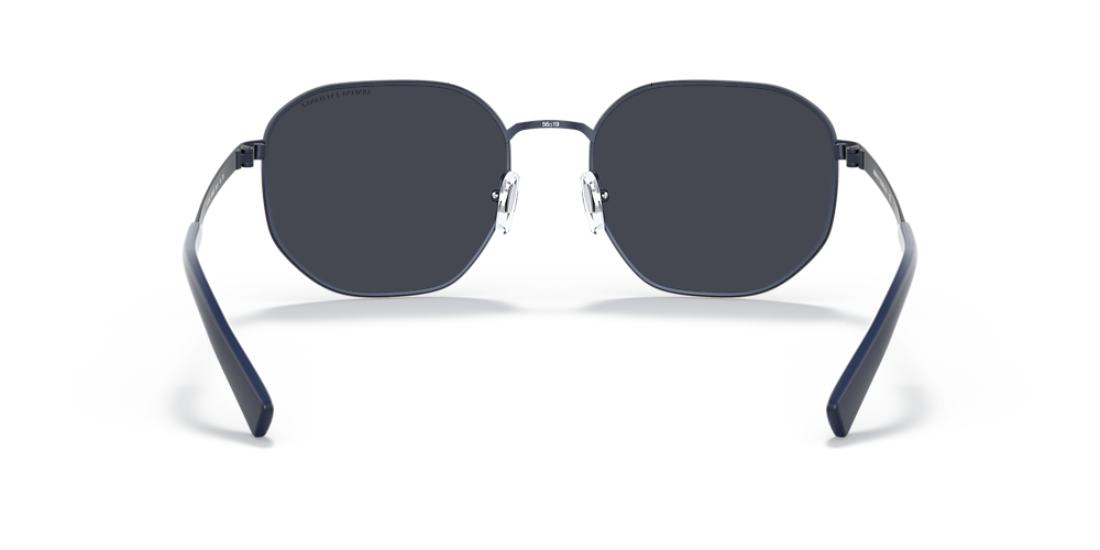 Armani Exchange AX2036S 56 Mirror Blue & Matte Blue Sunglasses 