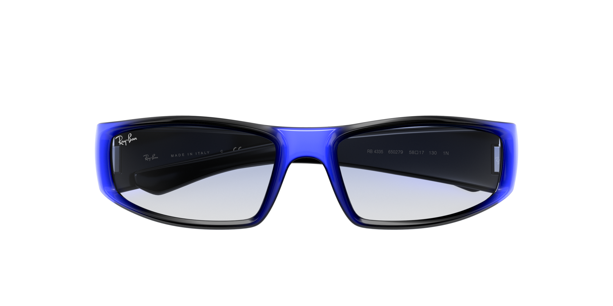 Ray-Ban 51 mm 0RB3016 Clubmaster Blue Light Clear - Walmart.com